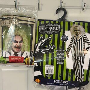 Mens Beetlejuice Costume & Wig